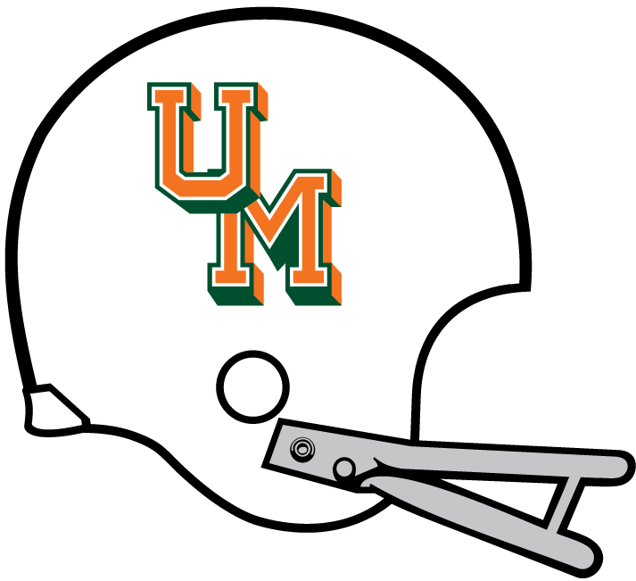Miami Hurricanes 1970 Helmet Logo DIY iron on transfer (heat transfer)
